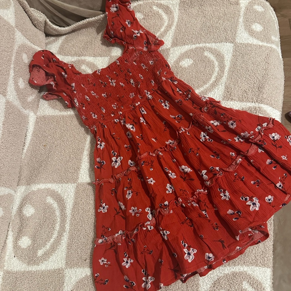 Ivy City Red Floral Dress